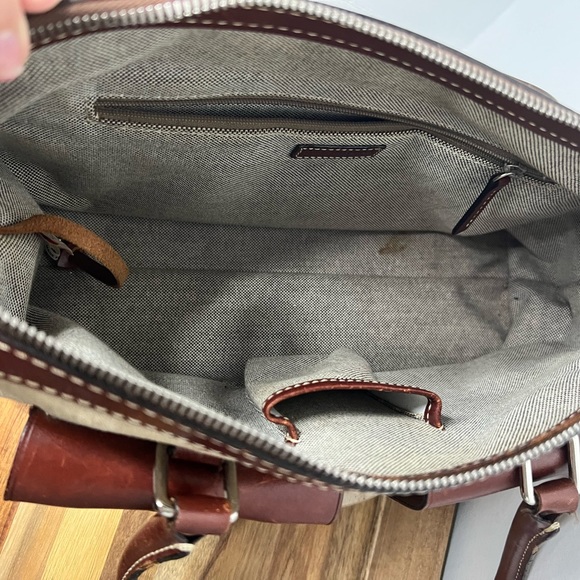 Dooney & Bourke Signature Anniversary Pocket Tote Satchel - Picture 5 of 12